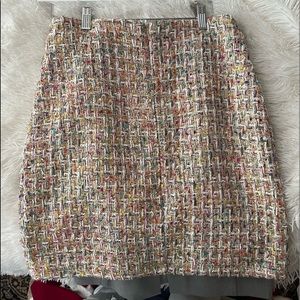 Colorful crochet skirt. Fitted